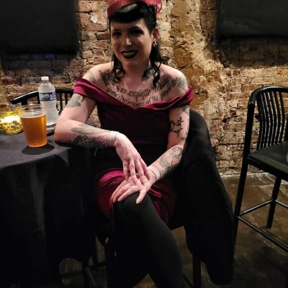 Wine Red 1960s Velvet Vintage Cocktail Dress - Picture 3 of 5